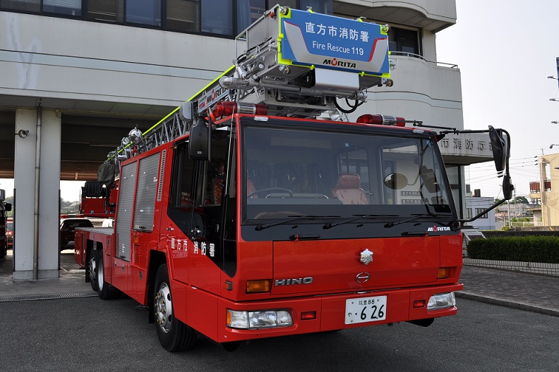 はしご消防自動車の画像