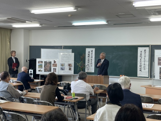 挨拶をする大塚市長
