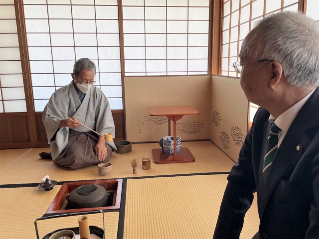 お茶会での様子