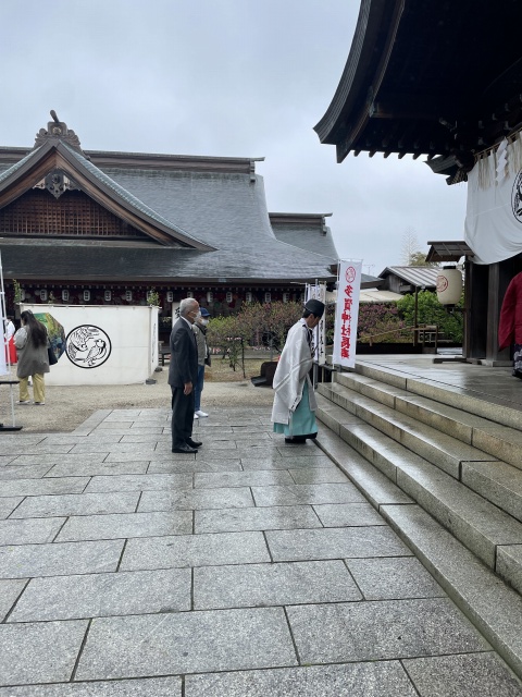 擲桃祭での様子