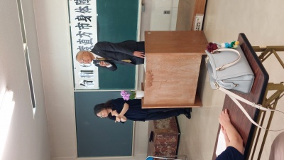 身体障碍者福祉協会総会で挨拶をする市長の様子