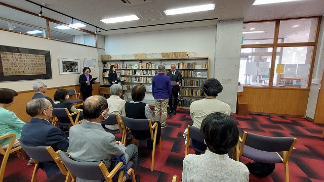 感謝状贈呈の様子