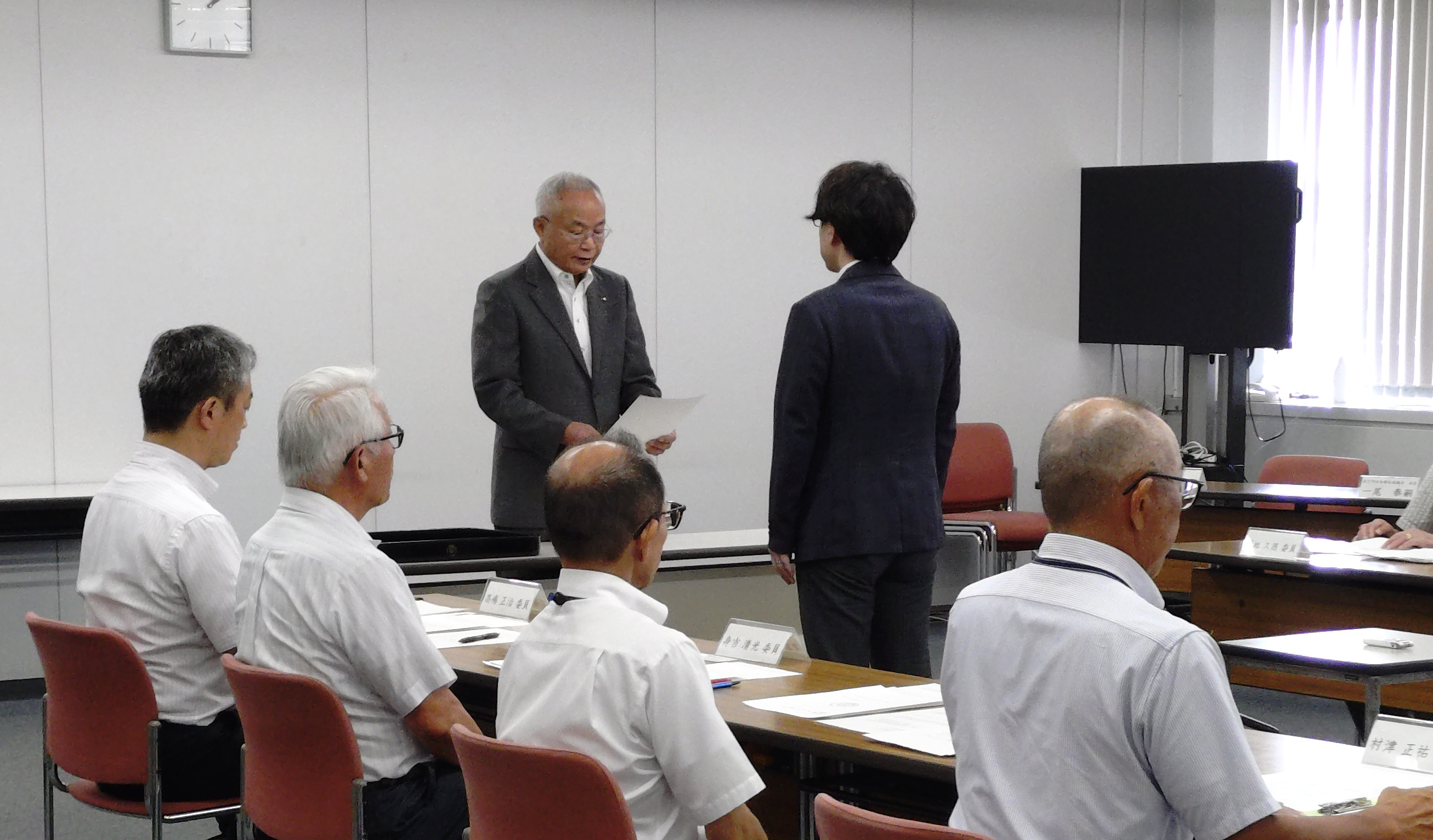 辞令交付の様子