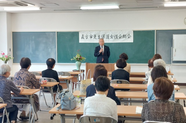 挨拶をする大塚市長