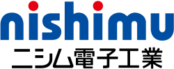 ニシム電子工業株式会社のホームページに遷移するロゴ