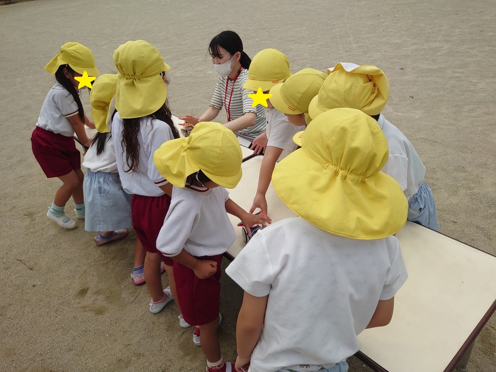 浄福寺幼稚園の授業風景の写真