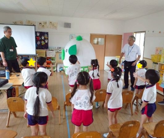 セントポール幼稚園環境学習の様子