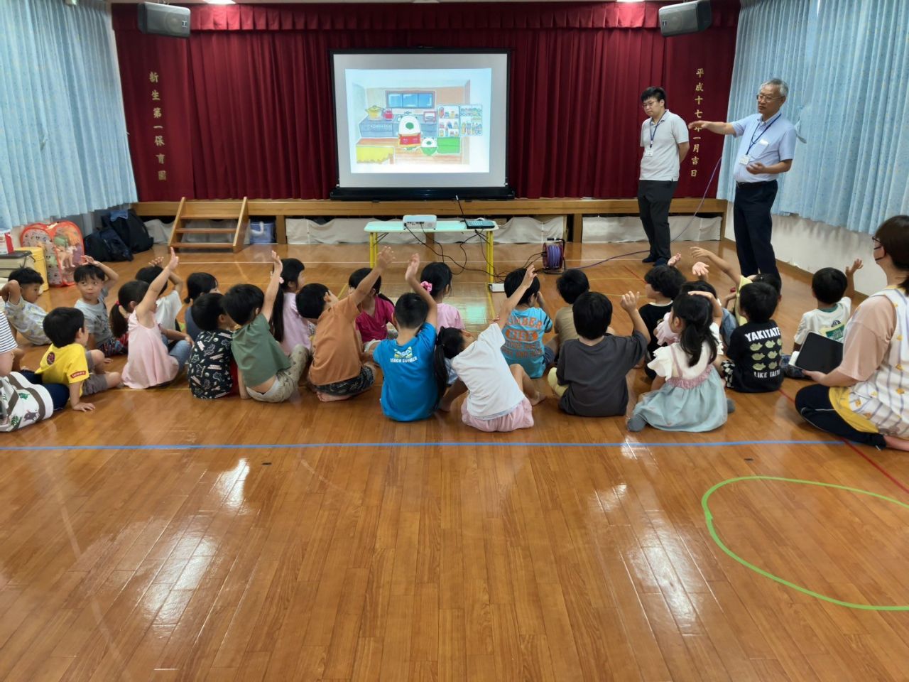新生第一こども園環境学習の様子