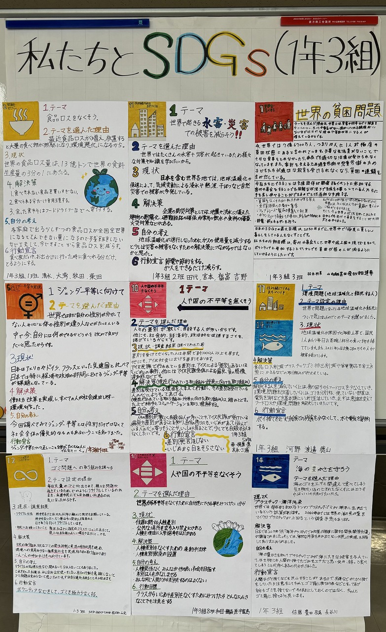 直方第二中学校の作品