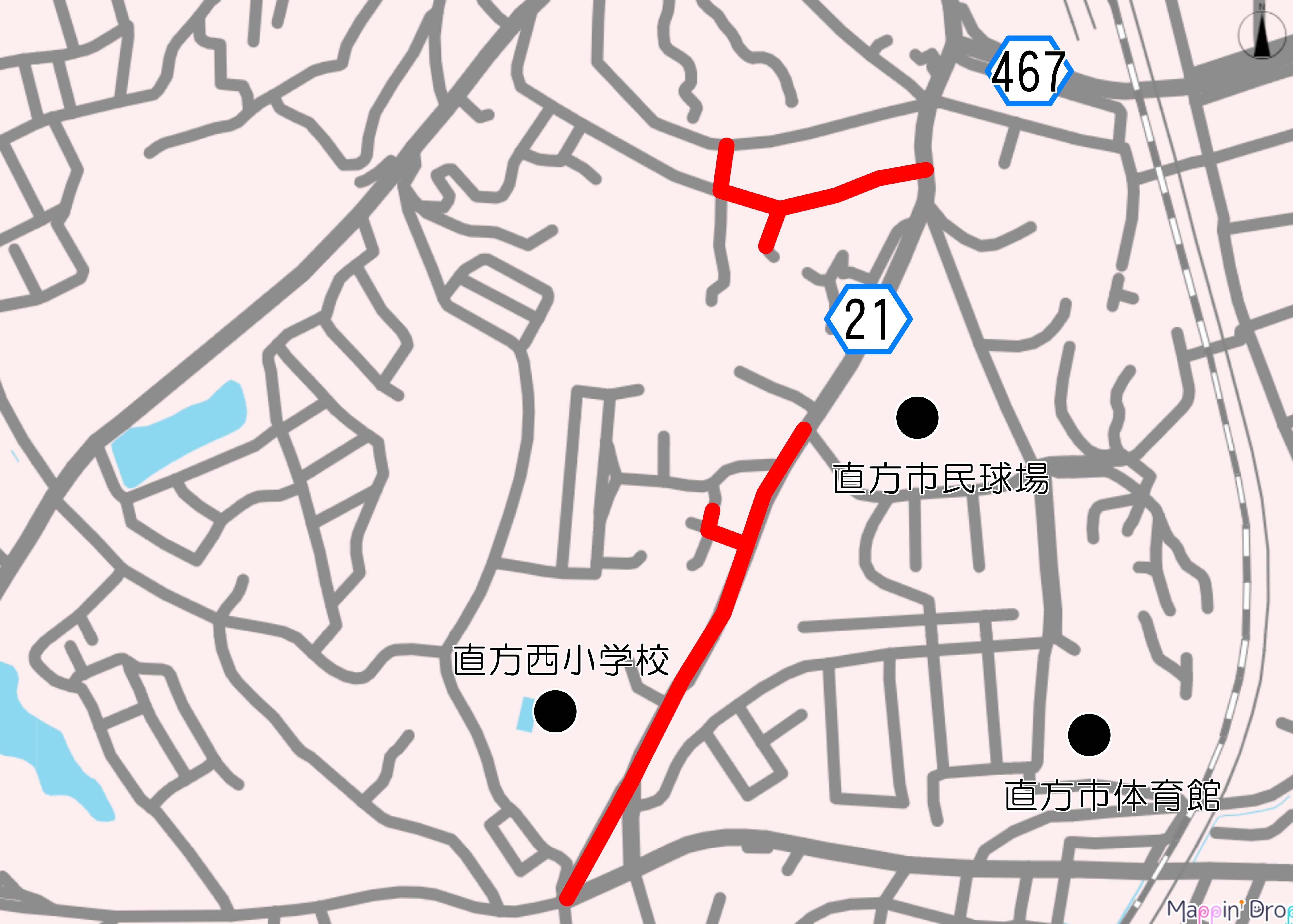 山部地内の工事箇所