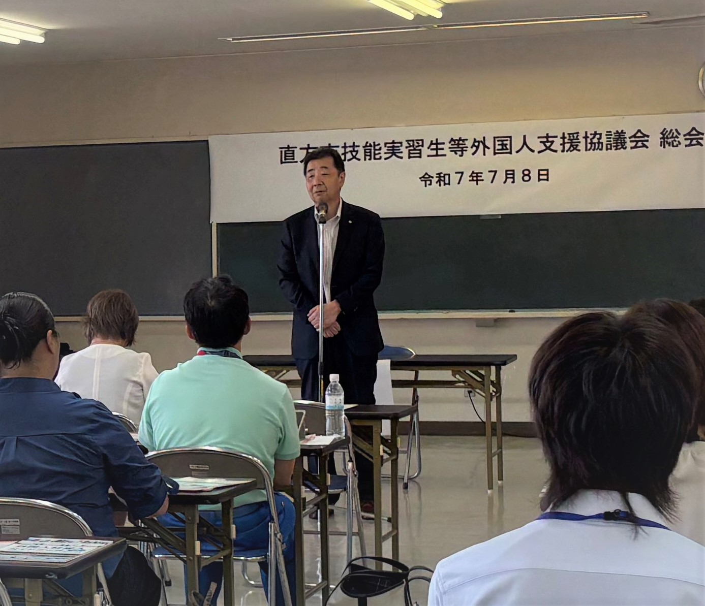 会長挨拶の様子