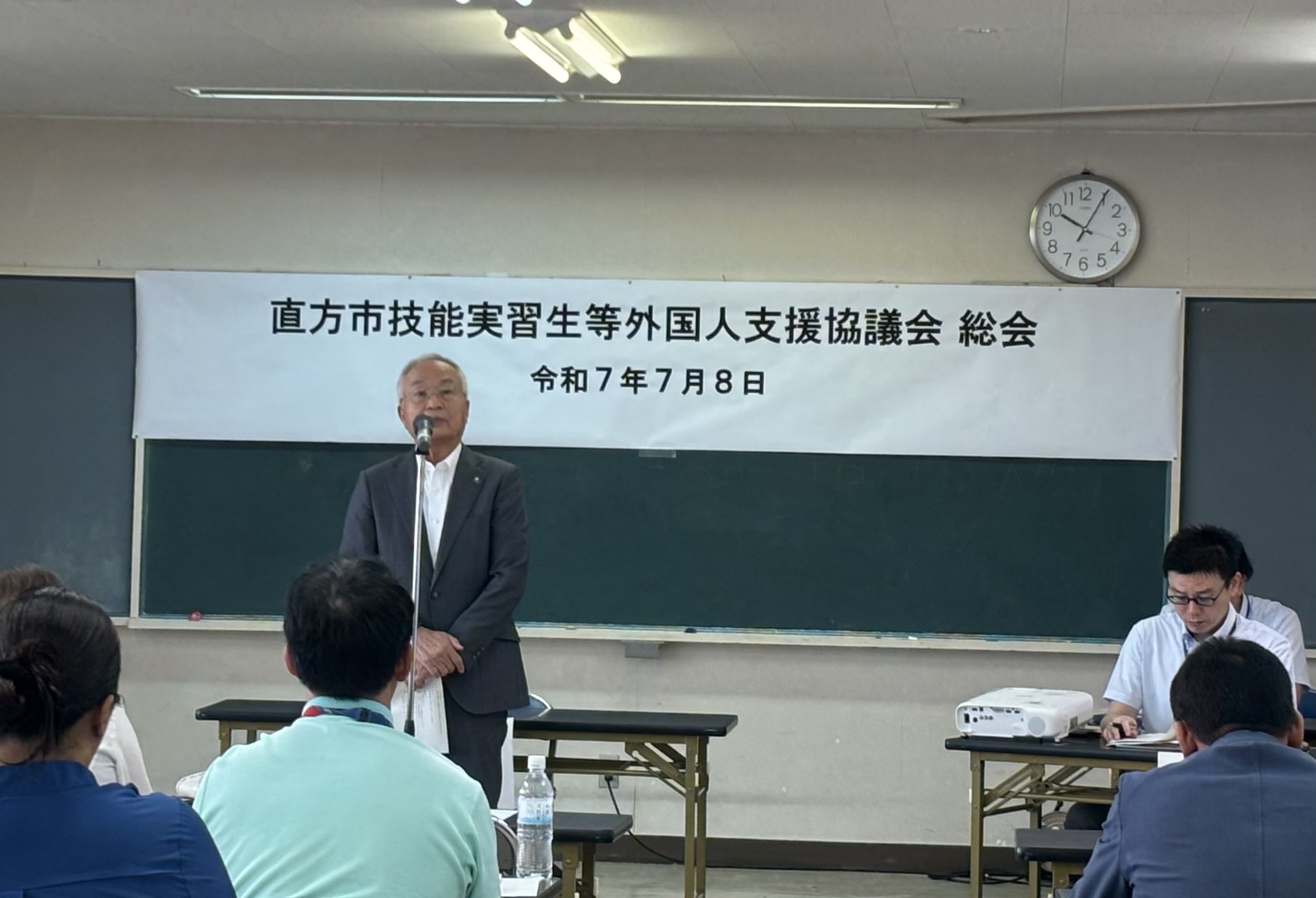 直方市長挨拶の様子