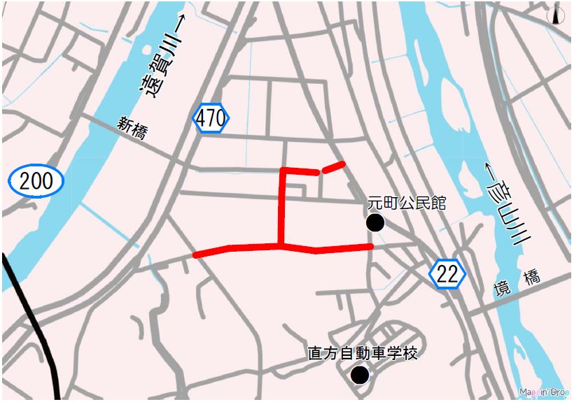 溝堀地内の工事箇所